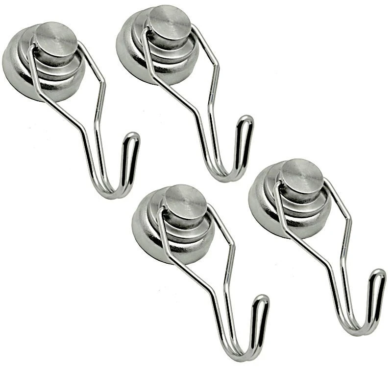 4 Swivel Hook Magnets- Each Holds 18 Lbs 4 Swivel Hook Magnets- Each Holds 18 Lbs